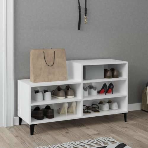 Ormarić za cipele sjajni bijeli 102x36x60 cm konstruirano drvo - Visoko sjajno bijela 1 Cijena