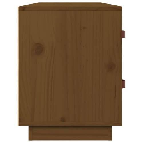 Klupa za cipele boja meda 100 x 34 x 45 cm od masivne borovine - boja meda 1 Cijena