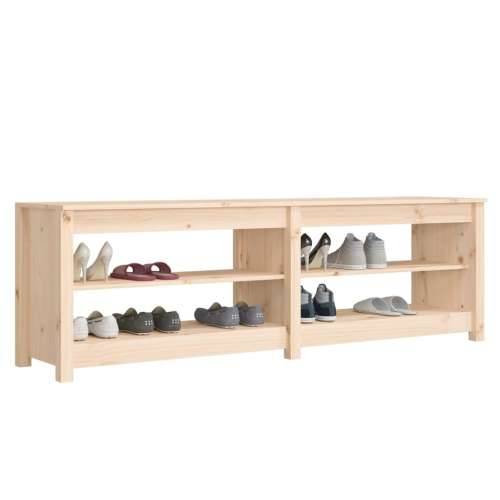 Klupa za cipele 160 x 36,5 x 50 cm od masivne borovine - Prirodna 1 Cijena
