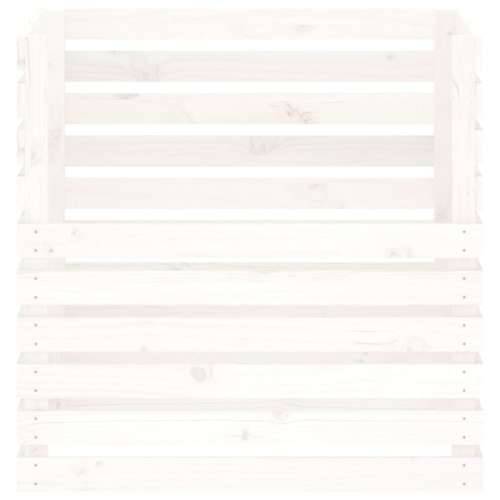 Komposter bijeli 80 x 80 x 78 cm od masivne borovine - Bijela 80 x 80 x 78 cm 1 Cijena