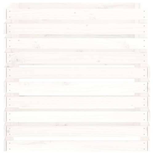 Komposter bijeli 80 x 80 x 78 cm od masivne borovine - Bijela 80 x 80 x 78 cm 1 Cijena