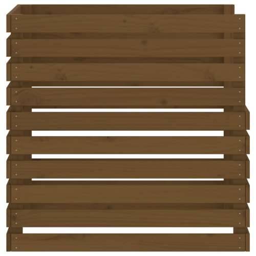 Komposter smeđa boja meda 80 x 80 x 78 cm od masivne borovine - boja meda 80 x 80 x 78 cm 1 Cijena