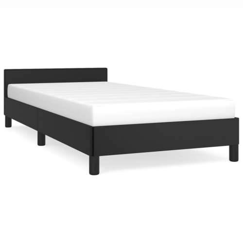 Okvir kreveta s uzglavljem bez madraca crni 90x200 cm - Crna 90 x 200 cm Cijena