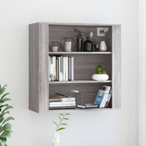 Zidni ormarić hrast sonome 80x33x80 cm konstruirano drvo - Sivi hrast sonoma 1 Cijena