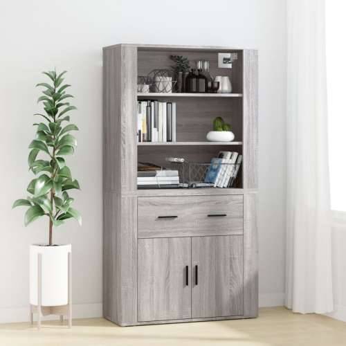 Zidni ormarić hrast sonome 80x33x80 cm konstruirano drvo - Sivi hrast sonoma 1 Cijena