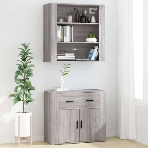 Zidni ormarić hrast sonome 80x33x80 cm konstruirano drvo - Sivi hrast sonoma 1 Cijena