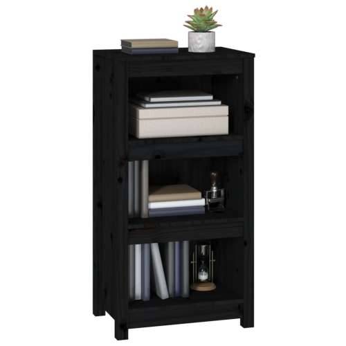 Ormarić za knjige Crna 50 x 35 x 97 cm od masivne borovine - Crna 1 97 cm 50 cm Cijena