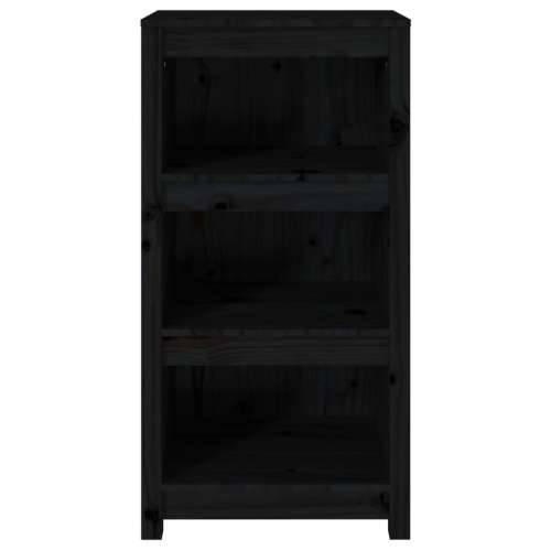 Ormarić za knjige Crna 50 x 35 x 97 cm od masivne borovine - Crna 1 97 cm 50 cm Cijena