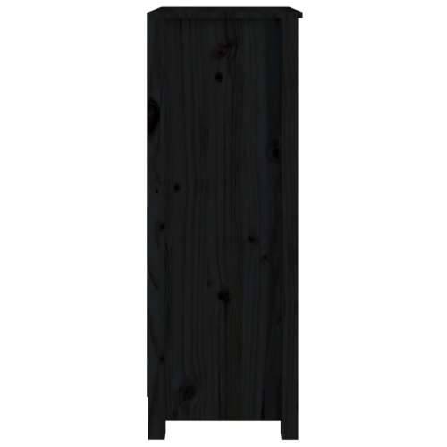 Ormarić za knjige Crna 50 x 35 x 97 cm od masivne borovine - Crna 1 97 cm 50 cm Cijena