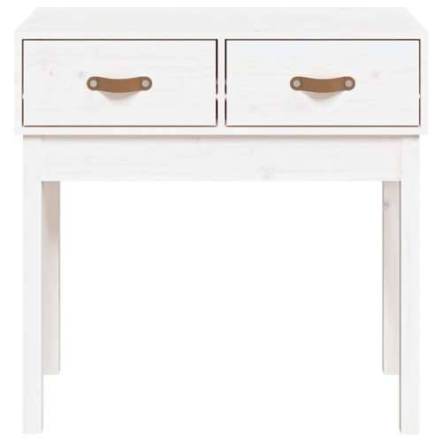 Konzolni stol bijeli 76,5 x 40 x 75 cm od masivne borovine - Bijela 1 76.5 cm Cijena