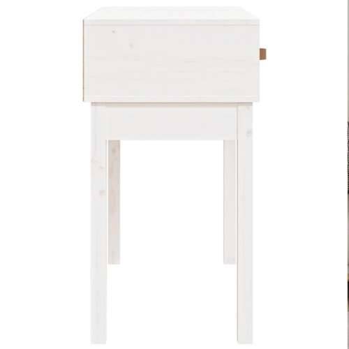 Konzolni stol bijeli 76,5 x 40 x 75 cm od masivne borovine - Bijela 1 76.5 cm Cijena