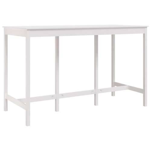 Barski stol bijeli 180x80x110 cm od masivne borovine Cijena