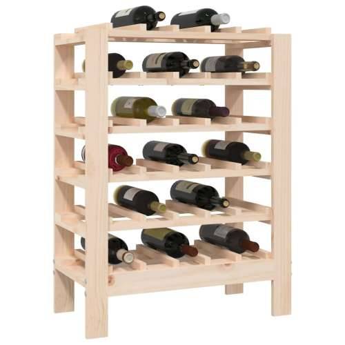 Stalak za vino 61,5x30x82 cm od masivne borovine - Prirodna 61.5 x 30 x 82 cm 1 Cijena