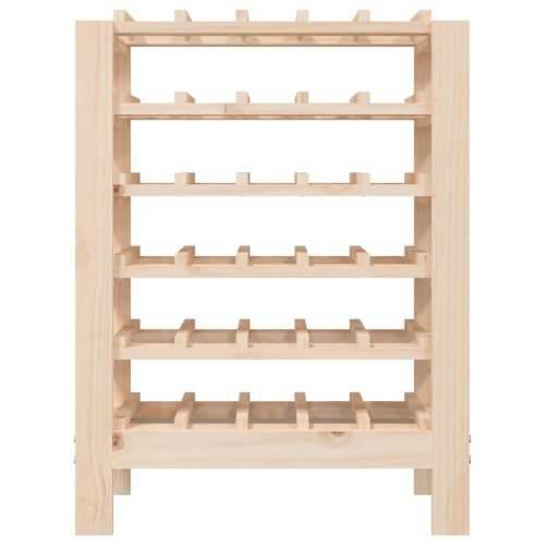 Stalak za vino 61,5x30x82 cm od masivne borovine - Prirodna 61.5 x 30 x 82 cm 1 Cijena