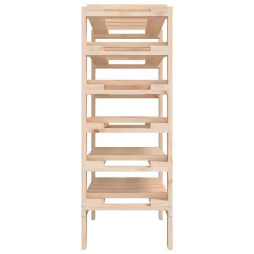 Stalak za vino 61,5x30x82 cm od masivne borovine - Prirodna 61.5 x 30 x 82 cm 1 Cijena