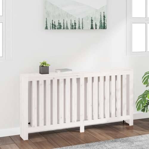 Maska za radijator - Pokrov za radijator bijeli 169x19x84 cm masivna borovina - Bijela 169 x 19 x 84 cm 1 Cijena