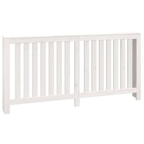 Maska za radijator - Pokrov za radijator bijeli 169x19x84 cm masivna borovina - Bijela 169 x 19 x 84 cm 1 Cijena
