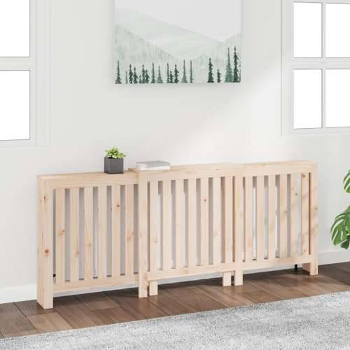 Maska za radijator - Pokrov za radijator 210x21x85 cm od masivne borovine - Prirodna 210 x 21 x 85 cm 1 Cijena