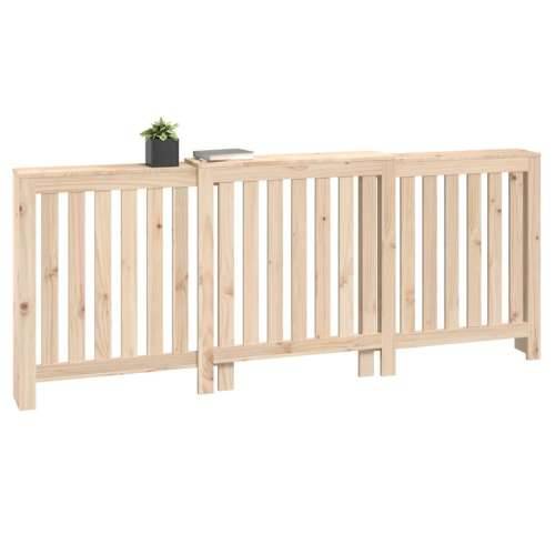 Maska za radijator - Pokrov za radijator 210x21x85 cm od masivne borovine - Prirodna 210 x 21 x 85 cm 1 Cijena