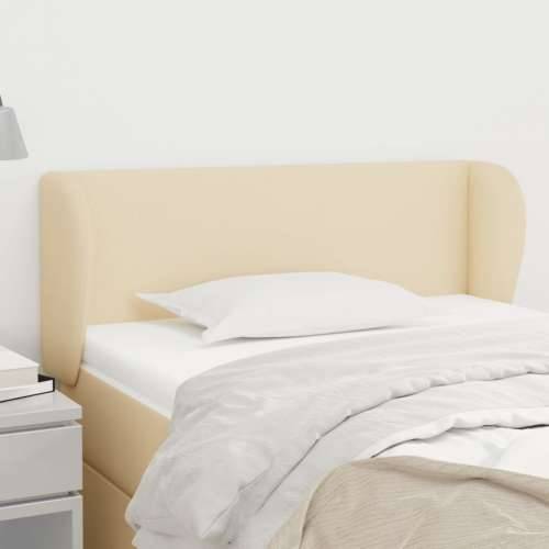 Uzglavlje s ušima krem 83x23x78/88 cm od tkanine - Krema 83 x 23 x 78/88 cm 1 Cijena