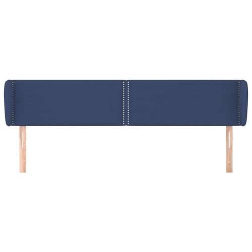 Uzglavlje s ušima plavo 203x23x78/88 cm od tkanine - Plava 203 x 23 x 78/88 cm 1 Cijena
