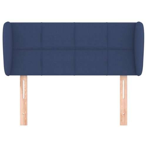 Uzglavlje s ušima plavo 93x23x78/88 cm od tkanine - Plava 93 x 23 x 78/88 cm 1 Cijena