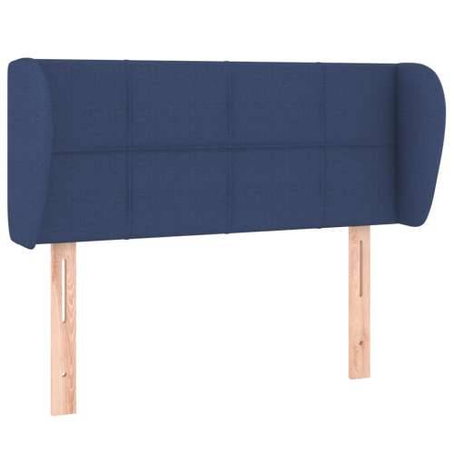 Uzglavlje s ušima plavo 103x23x78/88 cm od tkanine - Plava 103 x 23 x 78/88 cm 1 Cijena