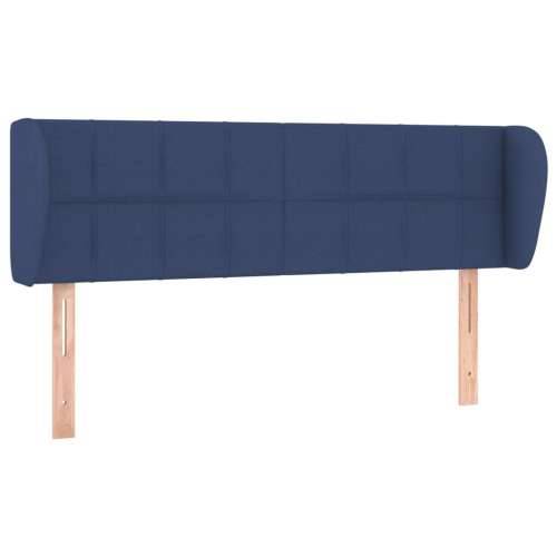 Uzglavlje s ušima plavo 147x23x78/88 cm od tkanine - Plava 147 x 23 x 78/88 cm 1 Cijena