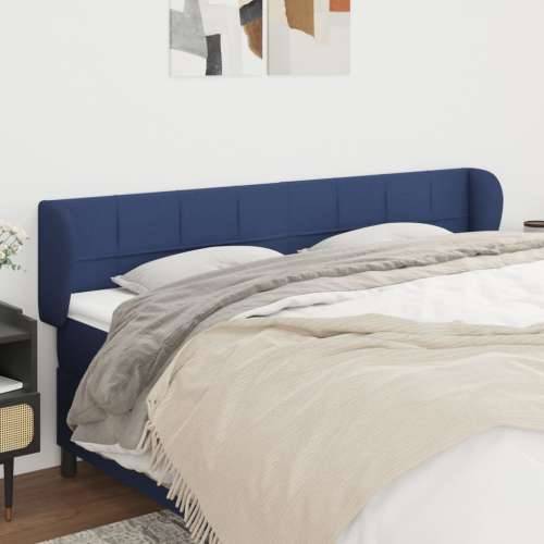 Uzglavlje s ušima plavo 203x23x78/88 cm od tkanine - Plava 203 x 23 x 78/88 cm 1 Cijena