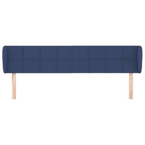 Uzglavlje s ušima plavo 203x23x78/88 cm od tkanine - Plava 203 x 23 x 78/88 cm 1 Cijena