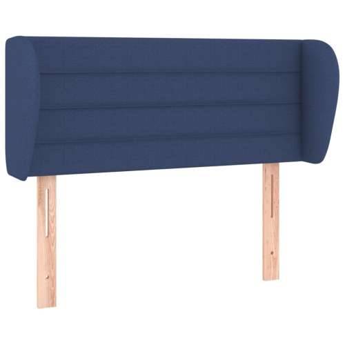 Uzglavlje s ušima plavo 93x23x78/88 cm od tkanine - Plava 93 x 23 x 78/88 cm 1 Cijena