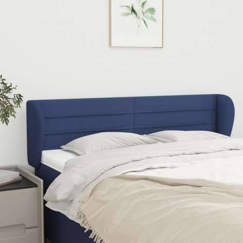 Uzglavlje s ušima plavo 147x23x78/88 cm od tkanine - Plava 147 x 23 x 78/88 cm 1 Cijena