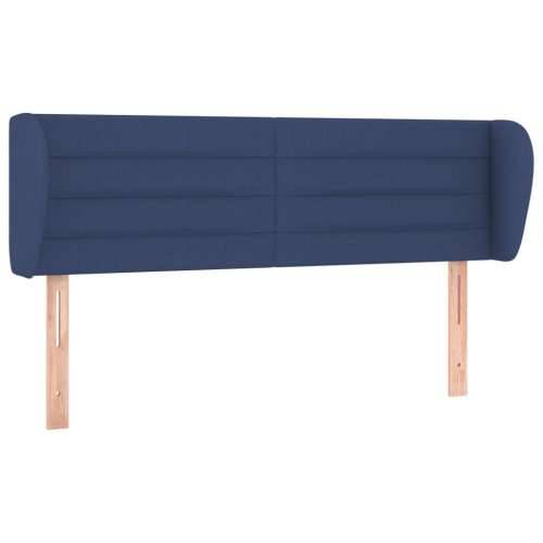 Uzglavlje s ušima plavo 147x23x78/88 cm od tkanine - Plava 147 x 23 x 78/88 cm 1 Cijena