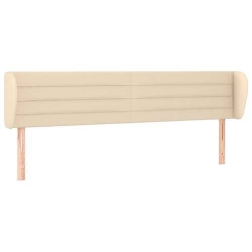 Uzglavlje s ušima krem 183x23x78/88 cm od tkanine - Krema 183 x 23 x 78/88 cm 1 Cijena