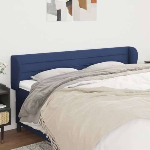 Uzglavlje s ušima plavo 203x23x78/88 cm od tkanine - Plava 203 x 23 x 78/88 cm 1 Cijena