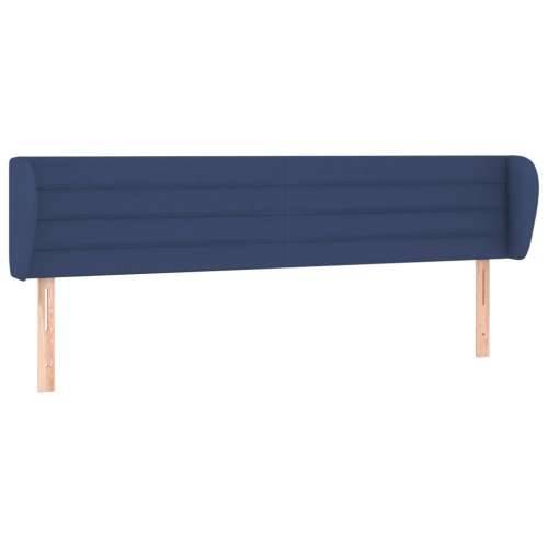 Uzglavlje s ušima plavo 203x23x78/88 cm od tkanine - Plava 203 x 23 x 78/88 cm 1 Cijena