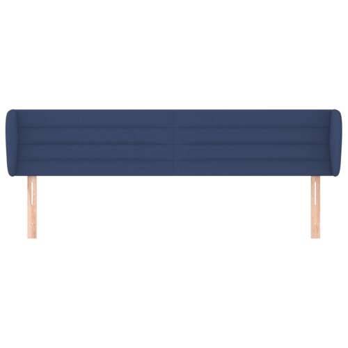 Uzglavlje s ušima plavo 203x23x78/88 cm od tkanine - Plava 203 x 23 x 78/88 cm 1 Cijena
