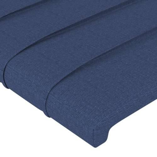 Uzglavlje s ušima plavo 203x23x78/88 cm od tkanine - Plava 203 x 23 x 78/88 cm 1 Cijena