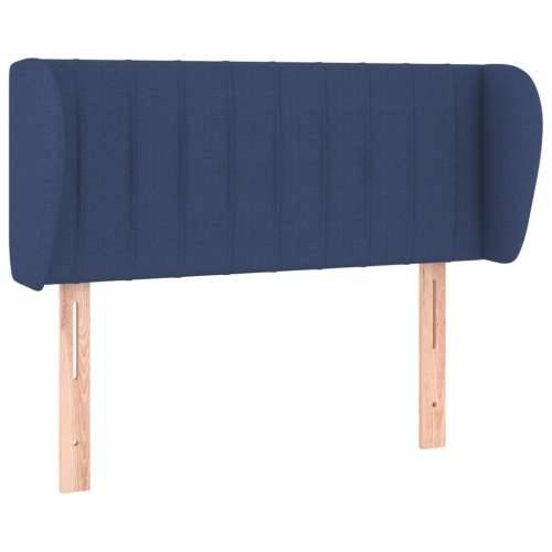 Uzglavlje s ušima plavo 83x23x78/88 cm od tkanine - Plava 83 x 23 x 78/88 cm 1 Cijena