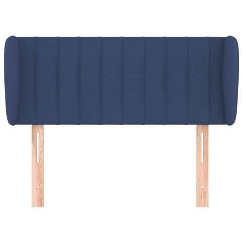Uzglavlje s ušima plavo 83x23x78/88 cm od tkanine - Plava 83 x 23 x 78/88 cm 1 Cijena
