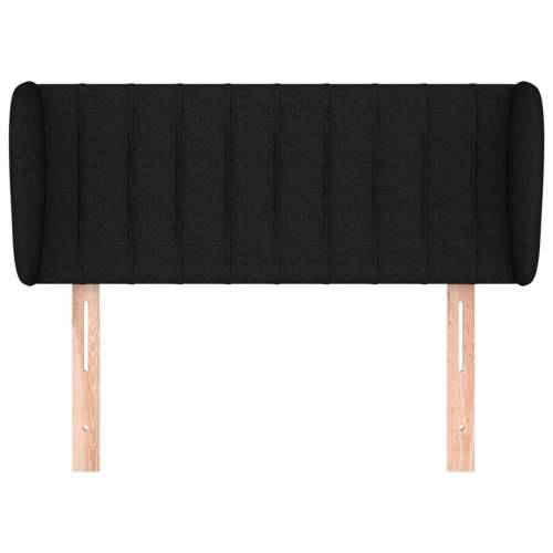 Uzglavlje s ušima crno 93x23x78/88 cm od tkanine - Crna 93 x 23 x 78/88 cm 1 Cijena