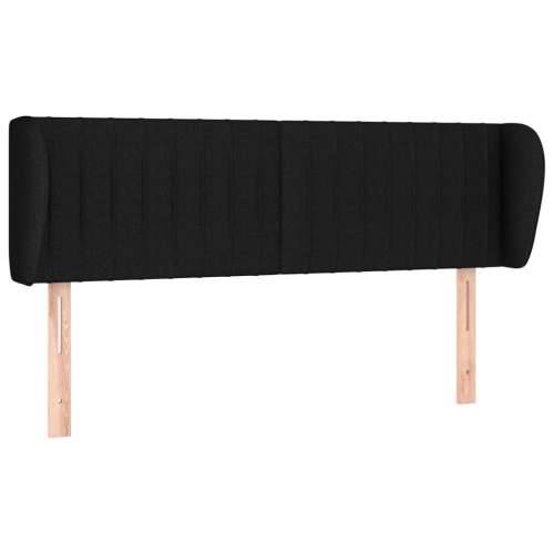 Uzglavlje s ušima crno 147x23x78/88 cm od tkanine - Crna 147 x 23 x 78/88 cm 1 Cijena