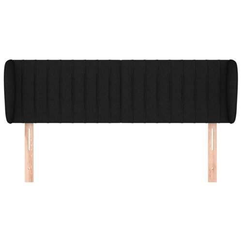 Uzglavlje s ušima crno 147x23x78/88 cm od tkanine - Crna 147 x 23 x 78/88 cm 1 Cijena
