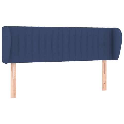 Uzglavlje s ušima plavo 147x23x78/88 cm od tkanine - Plava 147 x 23 x 78/88 cm 1 Cijena