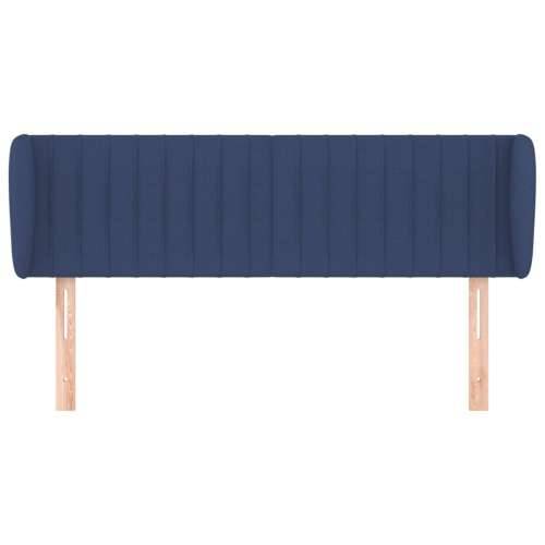 Uzglavlje s ušima plavo 147x23x78/88 cm od tkanine - Plava 147 x 23 x 78/88 cm 1 Cijena