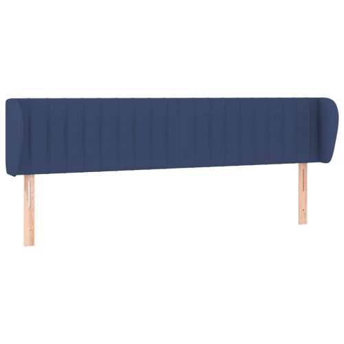 Uzglavlje s ušima plavo 163x23x78/88 cm od tkanine - Plava 163 x 23 x 78/88 cm 1 Cijena