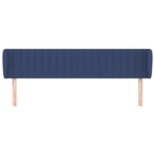 Uzglavlje s ušima plavo 163x23x78/88 cm od tkanine - Plava 163 x 23 x 78/88 cm 1 Cijena
