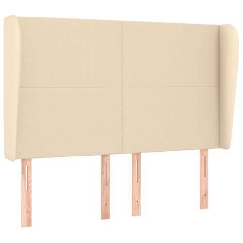 Uzglavlje s ušima krem 147x23x118/128 cm od tkanine - Krema 147 x 23 x 118/128 cm 1 Cijena