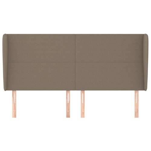 Uzglavlje s ušima smeđesivo 183x23x118/128 cm od tkanine - Sivo-smeđa 183 x 23 x 118/128 cm 1 Cijena