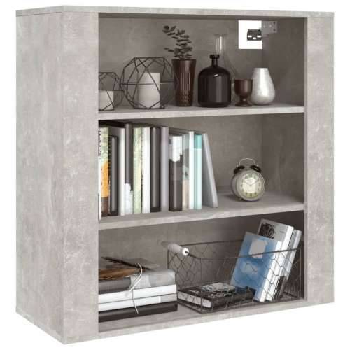 Zidni ormarić siva boja betona 80x33x80 cm konstruirano drvo - Beton siva 1 Cijena